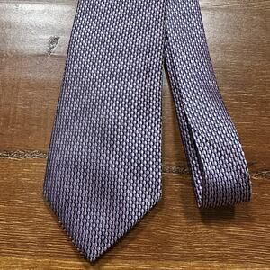 Canali 100% Silk Neck Tie 59" Pink Blue Dot Made in Italy Luxury Designer Career